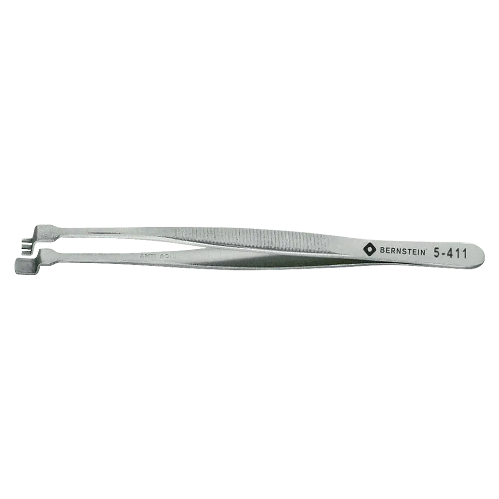 Wafer tweezers 130mm shape 3 DWF with teeth