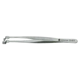Wafer tweezers 130mm shape 3 DWF with teeth