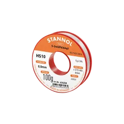 Solder wire HS10, Sn62Pb36Ag2, RO M1, 0.5mm, 100g