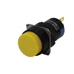 Pushbutton, yellow, 2NC+2NO