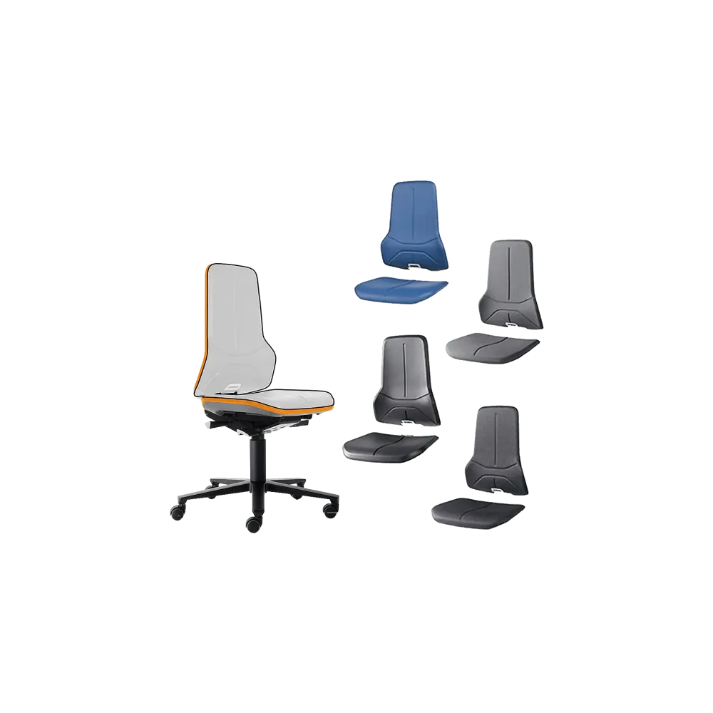 Task chair with glides, Neon 1 ESD