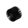 Modular LED star heat sink, ø152mm, H 100mm, Black anodized