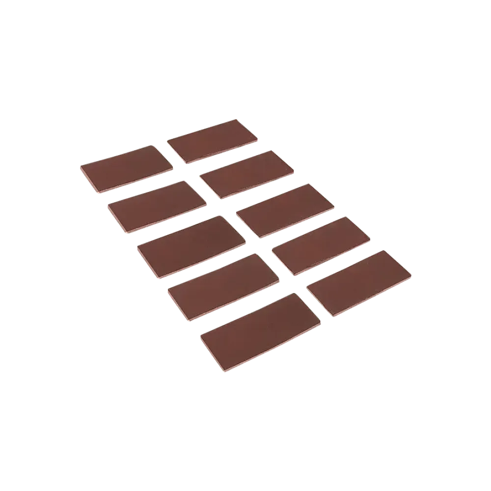 Self-adhesive leather strips 50 x 25 x 3.0 mm (PU10)