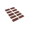 Self-adhesive leather strips 50 x 25 x 3.0 mm (PU10)