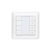 DALI DT6 push-button switch, single color, wall mounting, white
