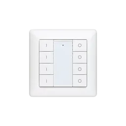 DALI DT6 push-button switch, single color, wall mounting, white