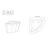 Planter Scandik 90°