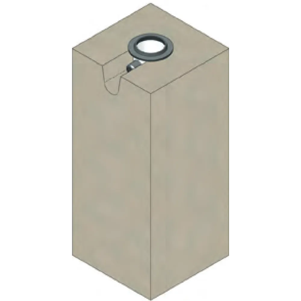 Concrete foundations for barrier posts