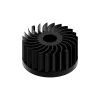 LED star heat sink, ø99mm, H 50mm, Base 10mm, Black anodized