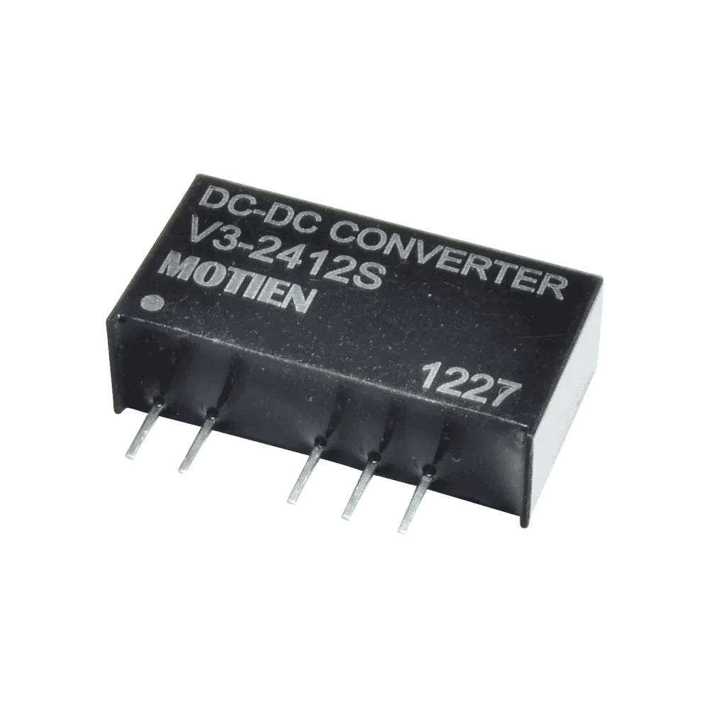 2W DC/DC converter, input 12V, output 24V/0.083A
