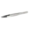 Precision tweezers with pointed plastic tips (PPS) and serrated finger grip