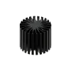 Modular LED star heat sink, ø99mm, H 80mm, Black anodized