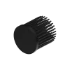 LED pin fin heat sink, ø50mm, H 50mm, Base 5mm, Black anodized