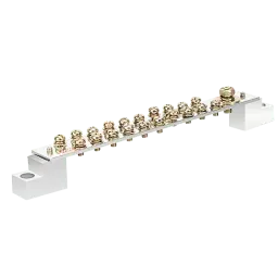 Earthing bar with insulator, 250A, number of poles: 21