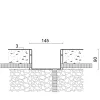 Lucy Ground Recessed - Recessed in polypropylene with steel ring nut