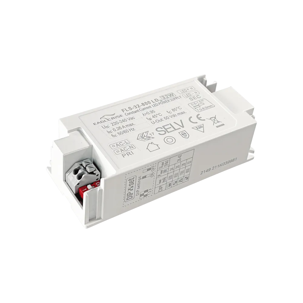 32W LED Driver Constant Current 600/650/700/800mA, 28-40Vdc