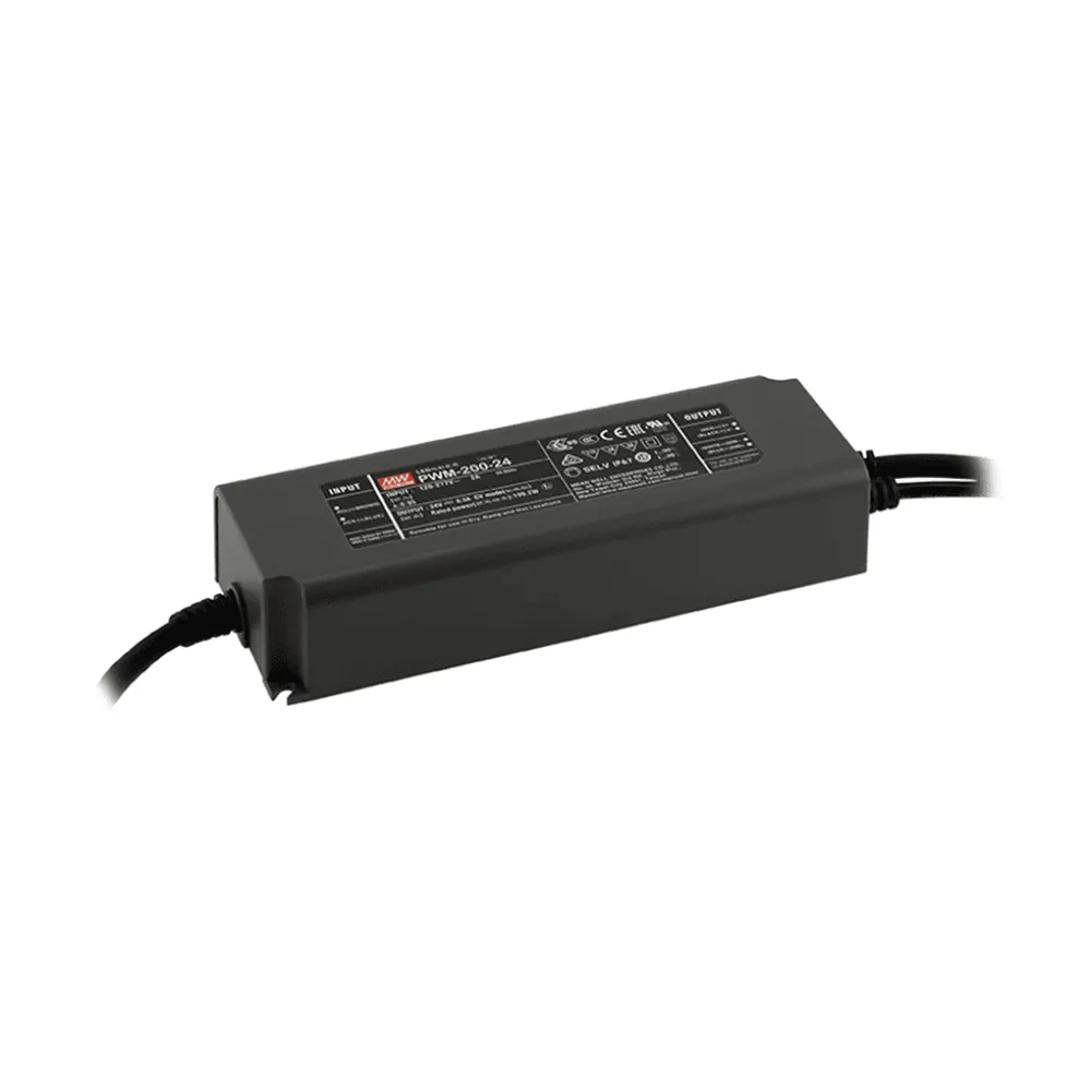200W LED Driver with PWM Output 24V/8.3A, 3in1 Dimming