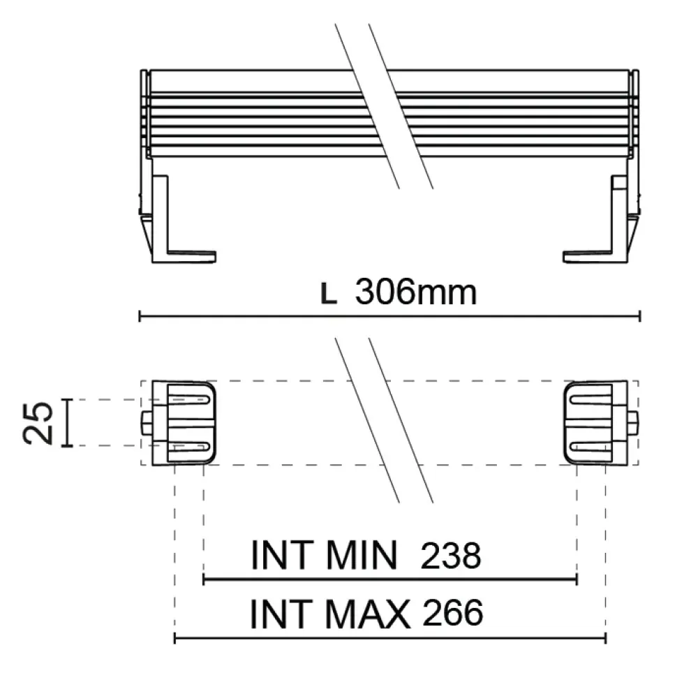 RGBW Matrix Floodlight 2800P/RCRC.O4-RGBW - Wallwasher RGBW L. 306