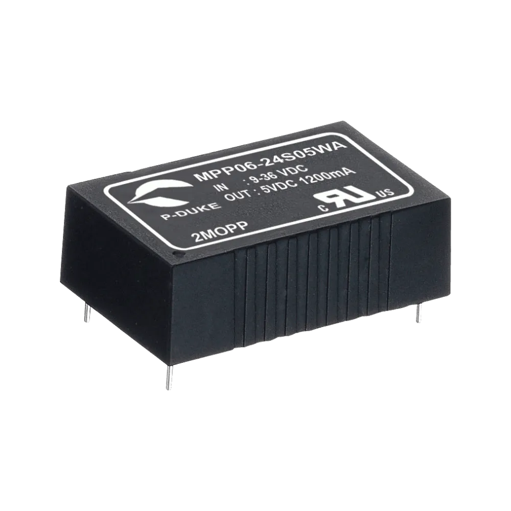 6W medical DC/DC-Converter, Input 18…36V, Output 15V/0.4A