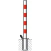 Barrier post painted white without rings