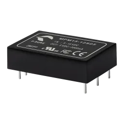 15W medical DC/DC-Converter, Input 18…75V, Output +/-12V / +/-0.625A