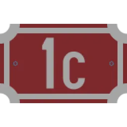 Rustica numero civico 160x100 mm