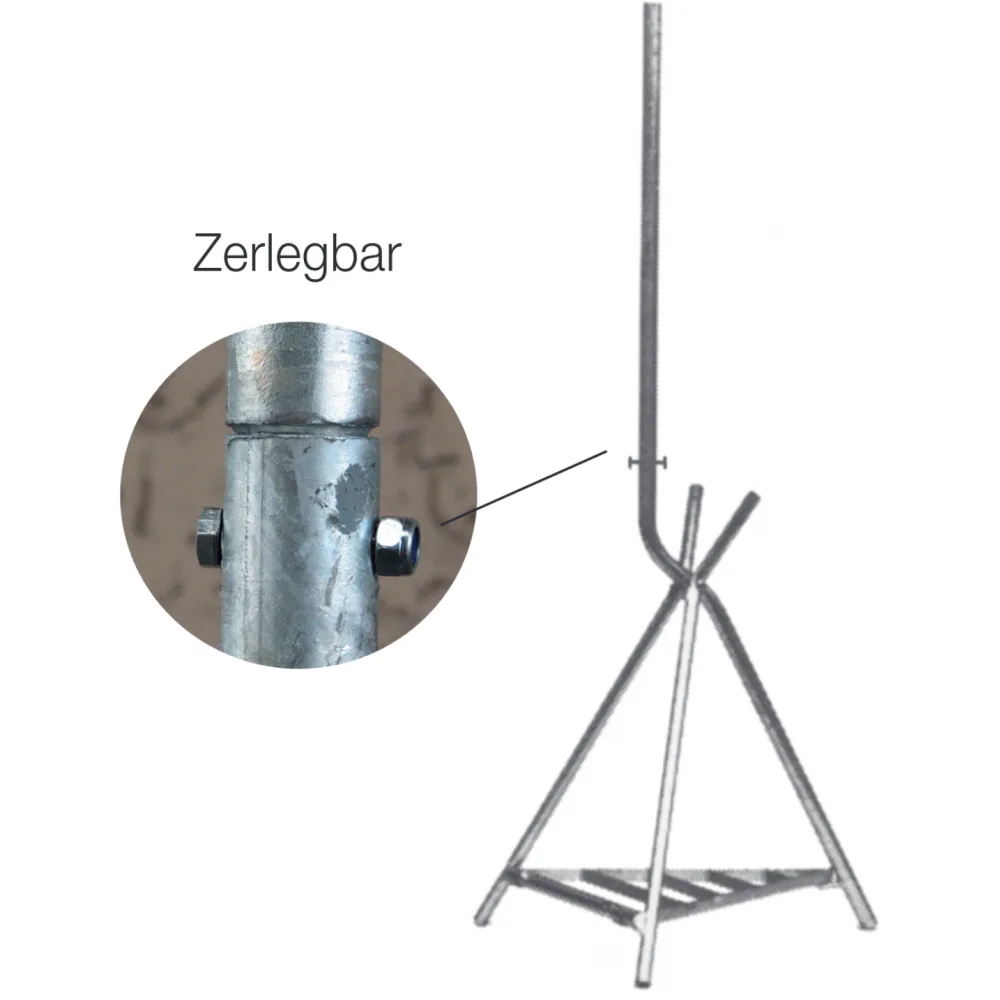 Sign stand with footrest