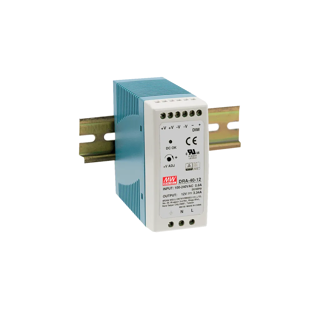 40W DIN Rail Power Supply 12V/3.33A