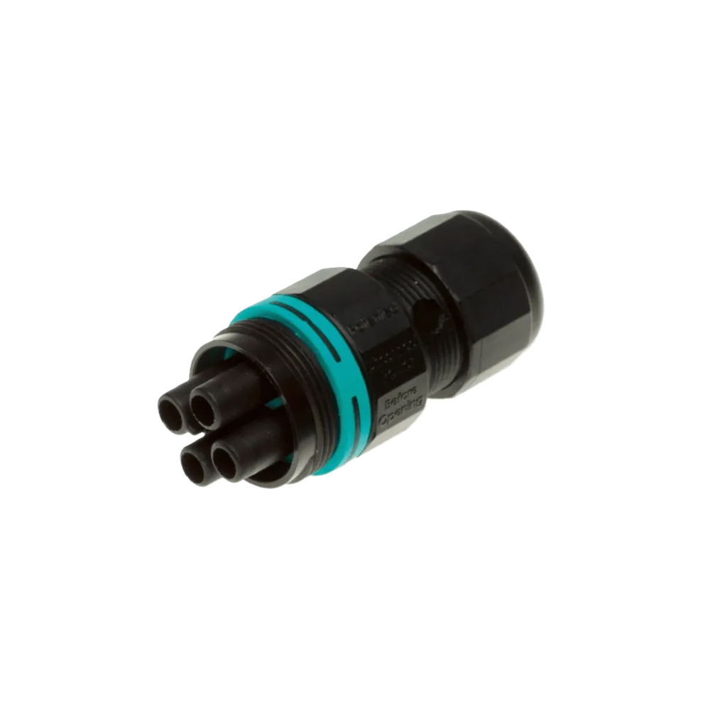 Techno Mini Circular Connector TH387, Socket, 4P, Crimp, D7-12, IP66/IP68