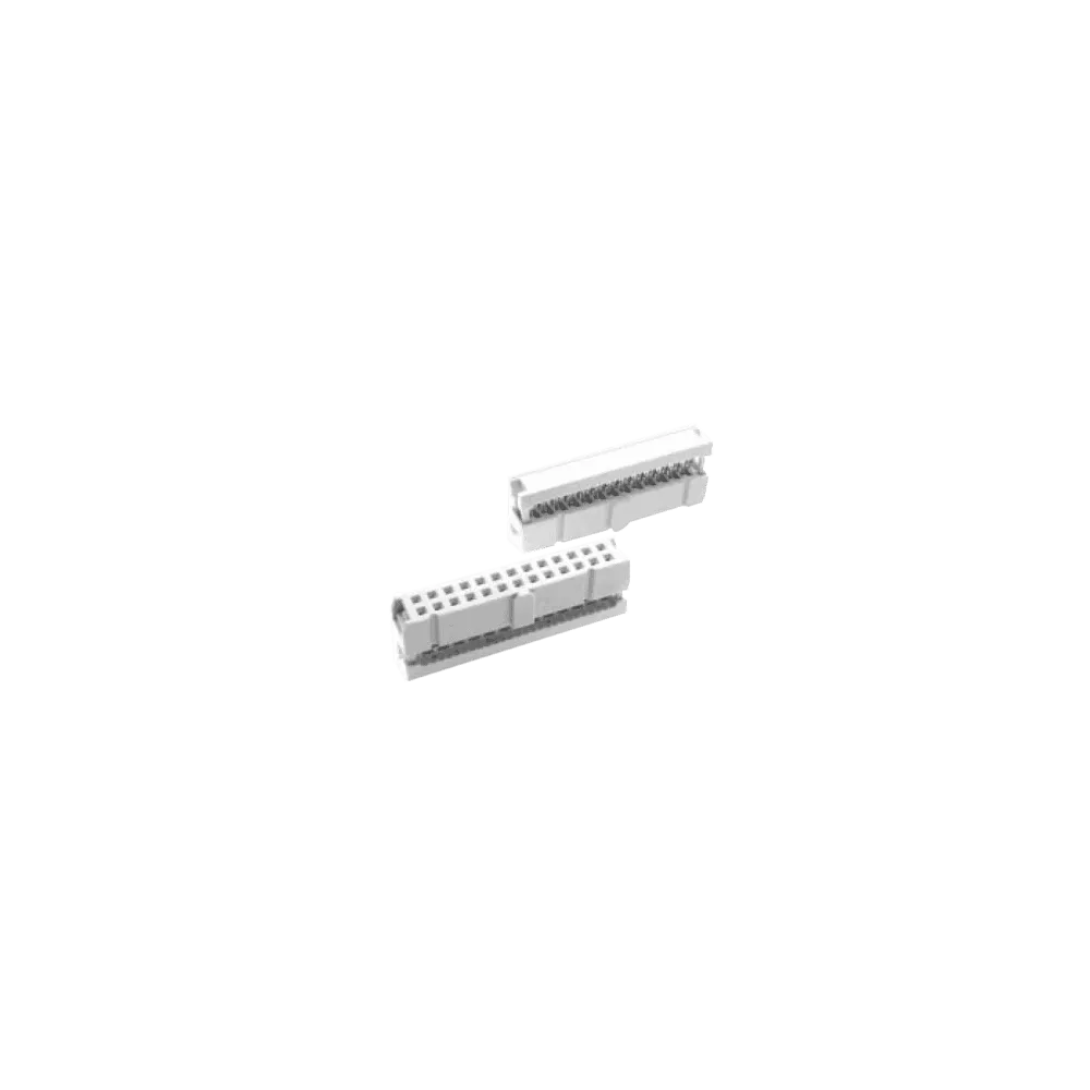 PCB Post connector with strain relief 1001 grey