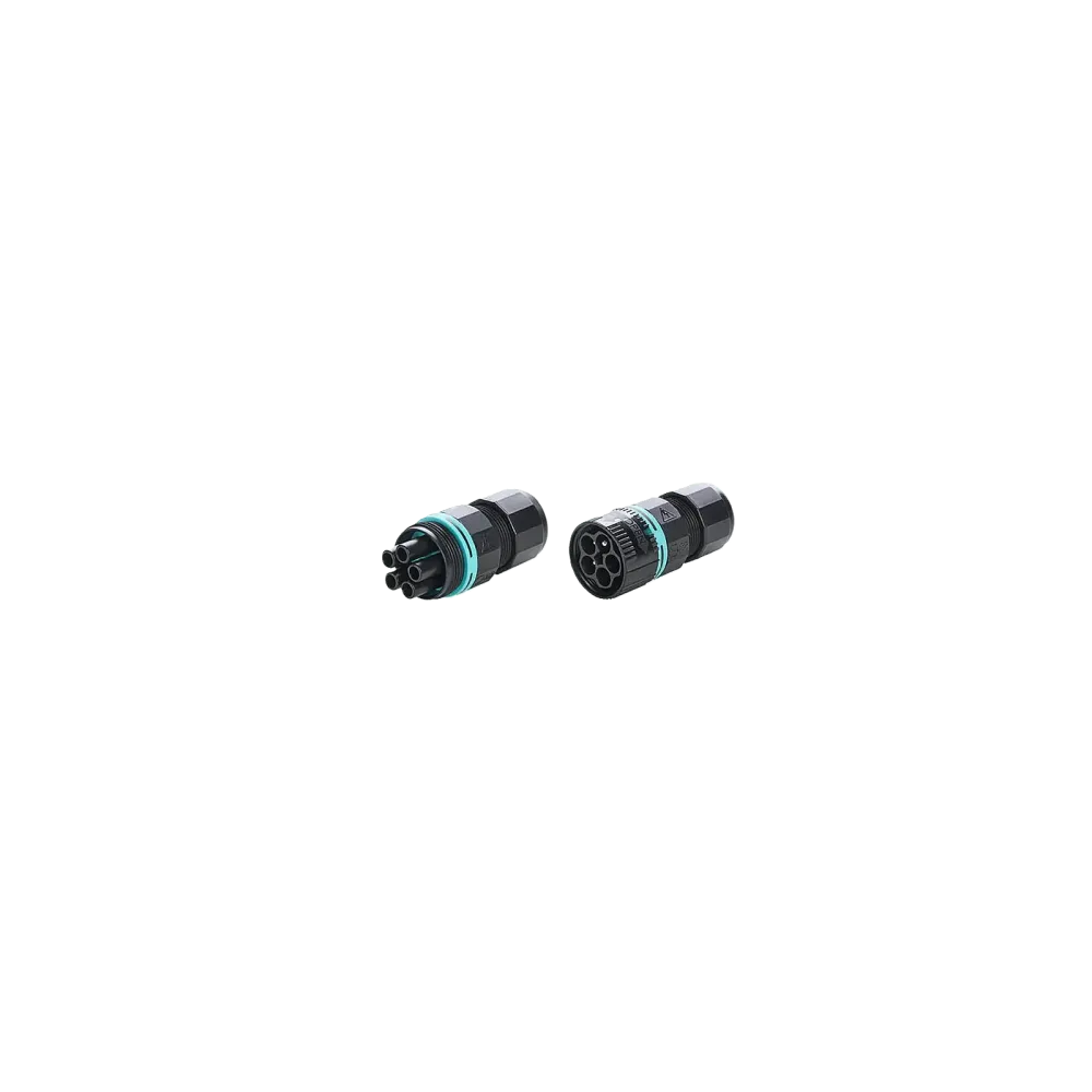 Mini circular connector TH387, plug, 5P, screw connection, IP66/IP68