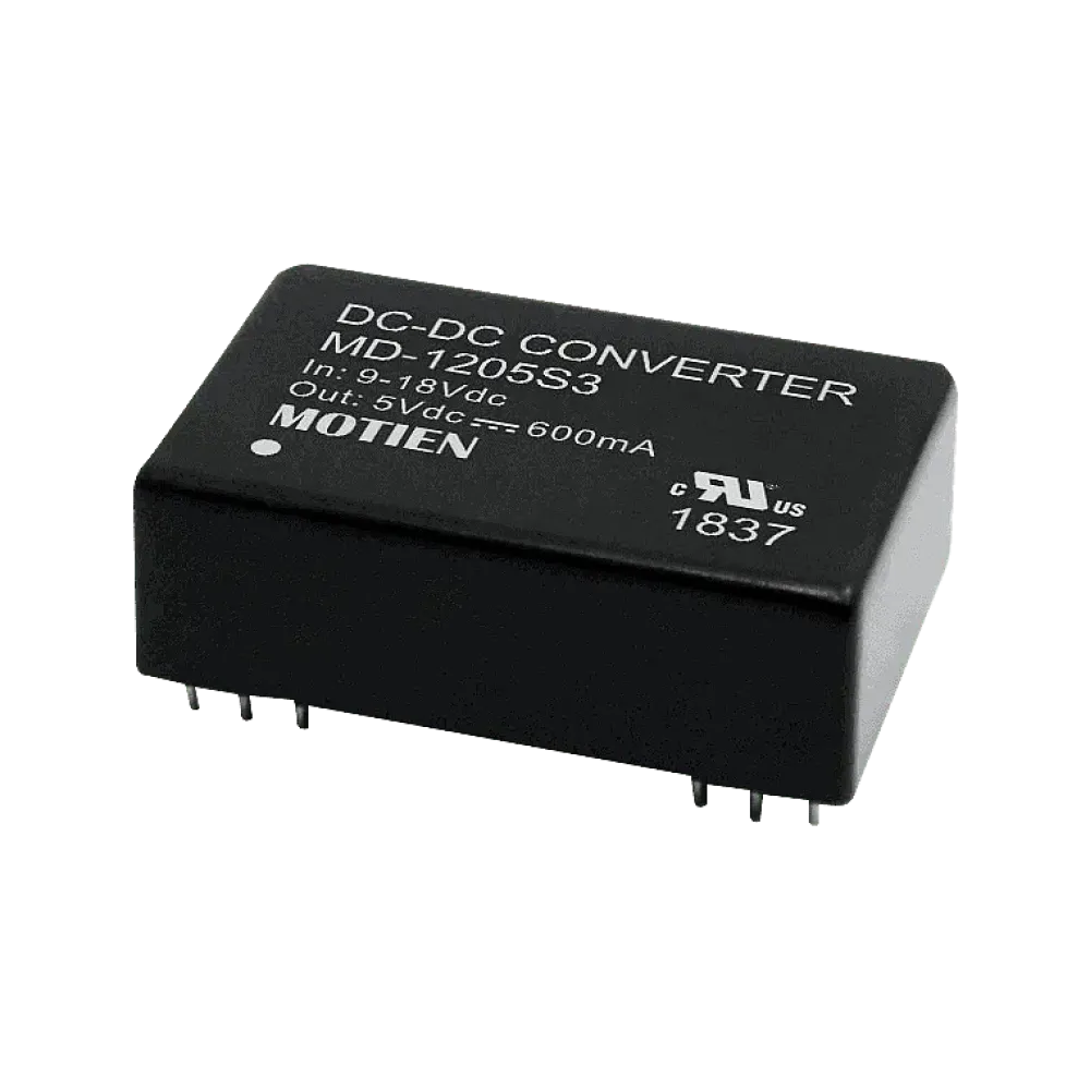 3W DC/DC converter, input 9...18V, output 24V/0.125A