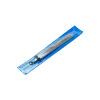 Ergonomic precision tweezers with straight, flat, rounded tips