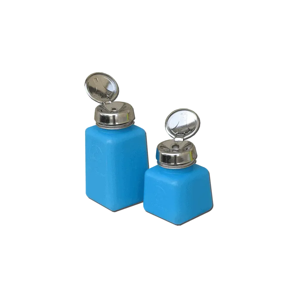 Dispenser bottle made of durAstatic e9 120ml, blue