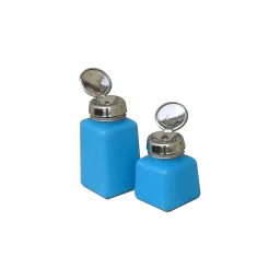 Dispenser bottle made of durAstatic e9 120ml, blue