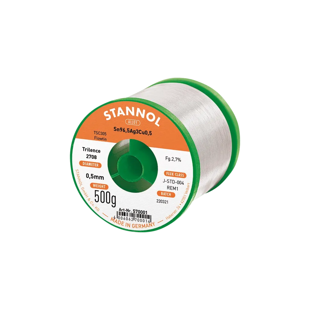 TRILENCE 2708 TSC Flowtin solder wire ø0.5mm 0.5kg