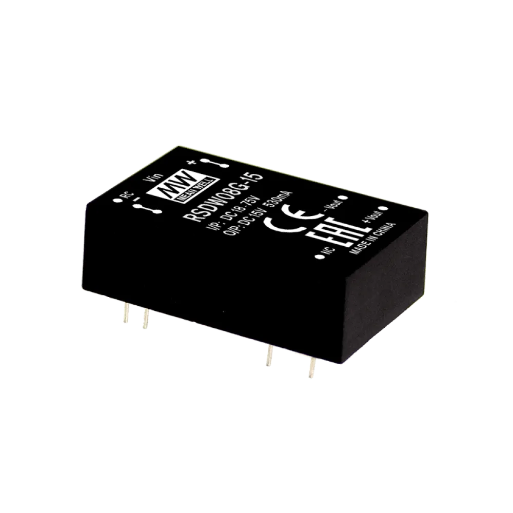 8W DC/DC-Converter, Input 9…36V, Output 5V/1.6A