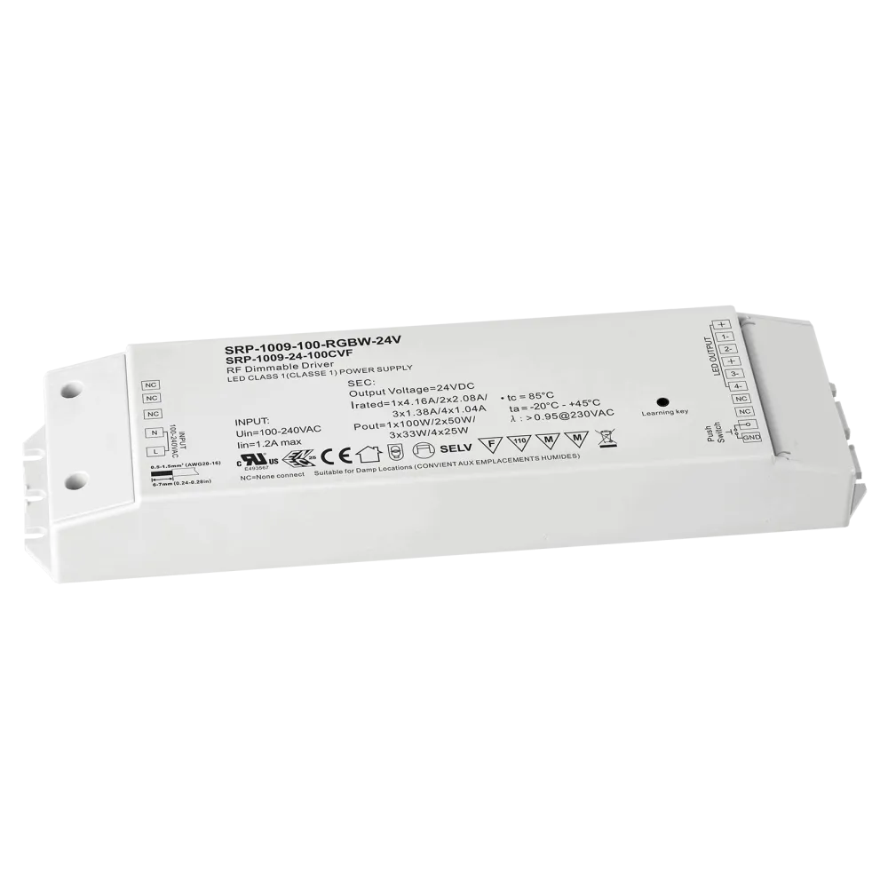 100W RF / LV PUSH DIMMABLE RGBW LED DRIVER