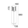 Orion One 452F0/NR50PO-Small Poles - Bollard 2 Ways H. 680