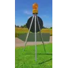 Signal post for temporary signaling