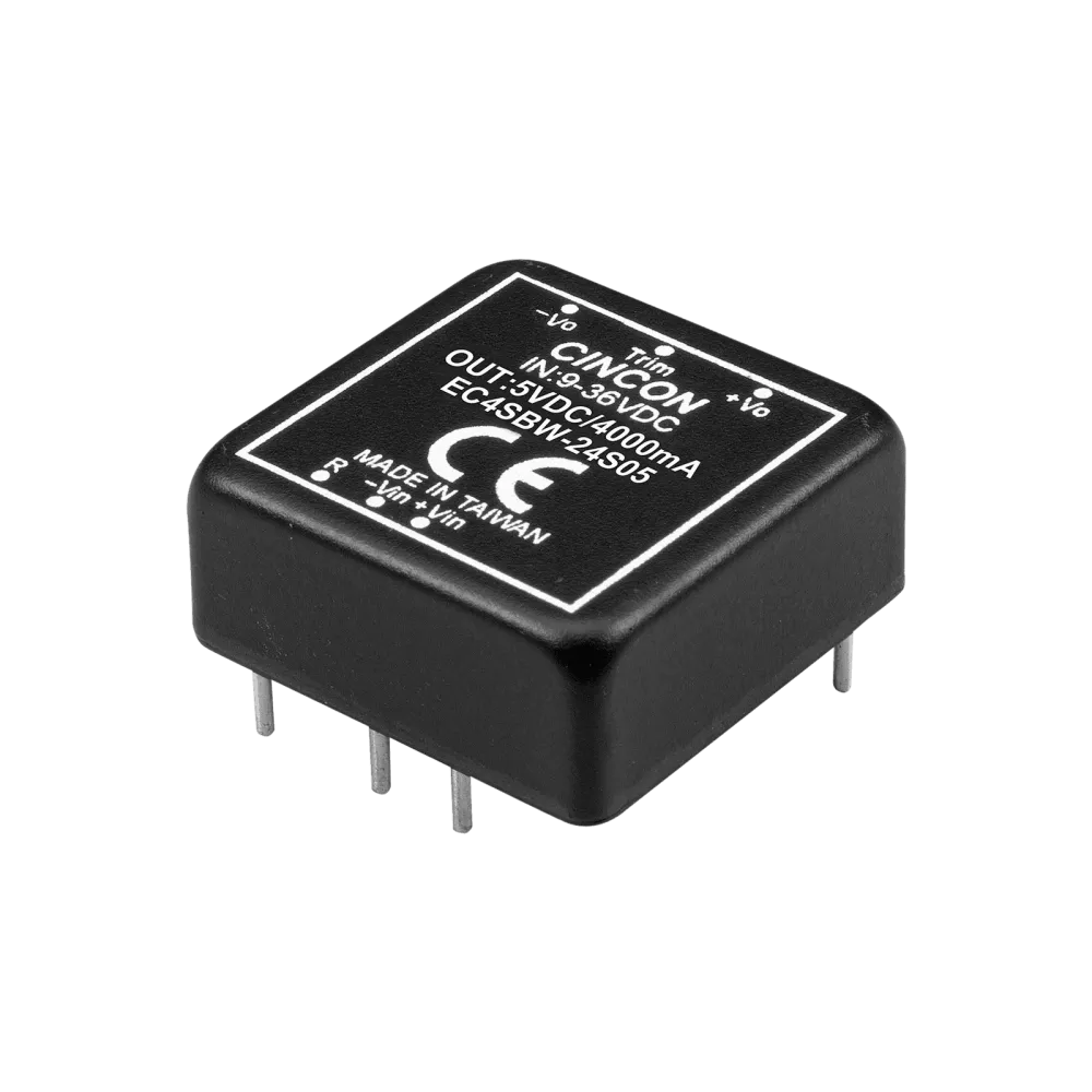 20W DC/DC-Converter, Input 18…75V, Output 5V/4A