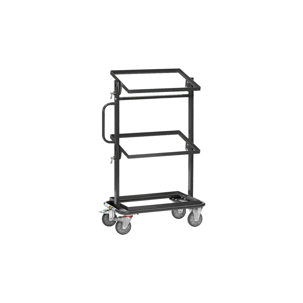 ESD side trolley, tilting shelves, 200 kg