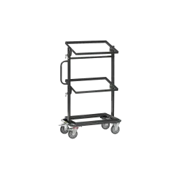 ESD side trolley, tilting shelves, 200 kg