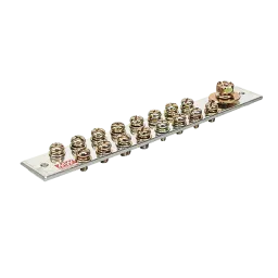 Earthing busbar, 250A, number of poles: 17