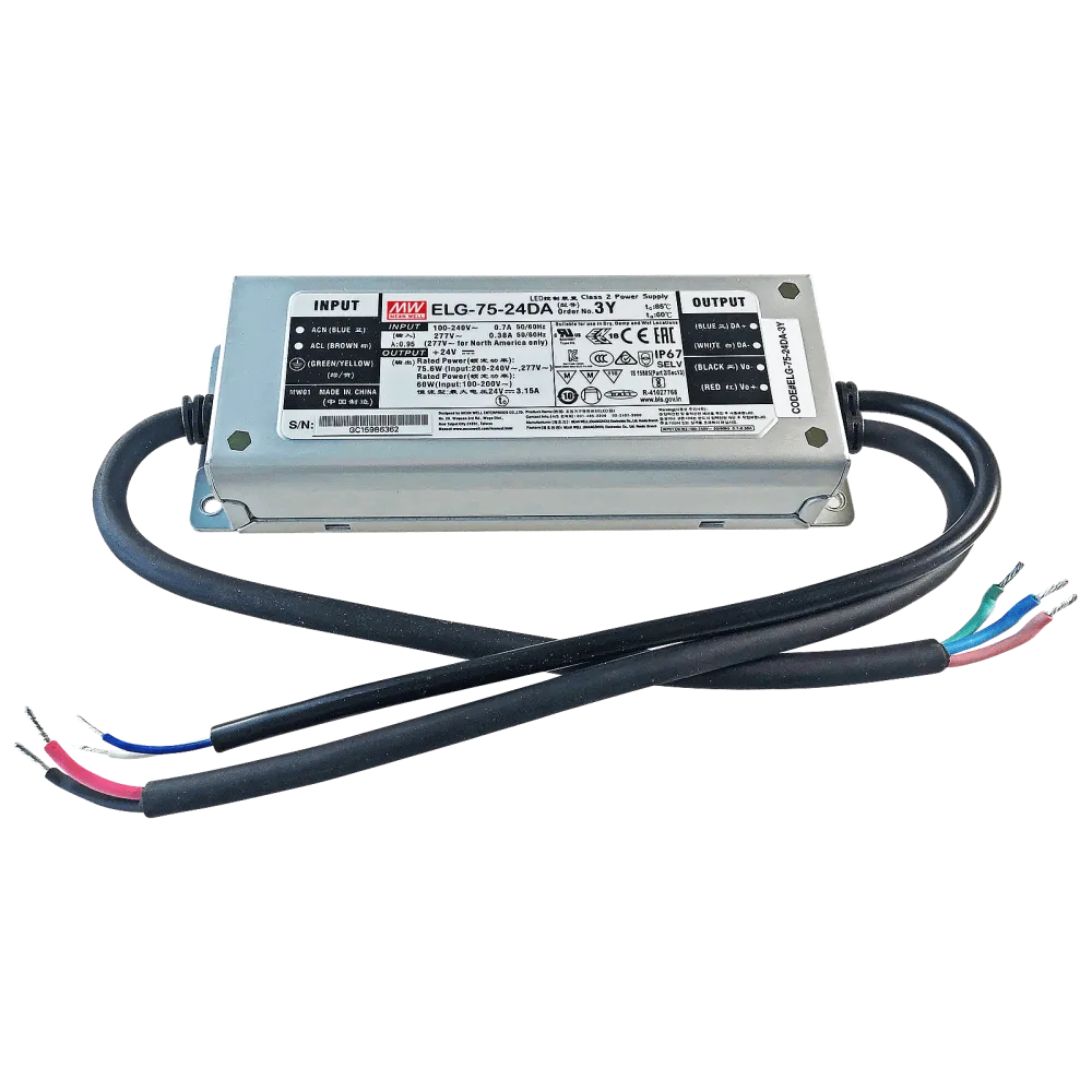 75W LED Driver CV+CC 48V/1.6A, DALI