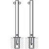 Barrier post with rings