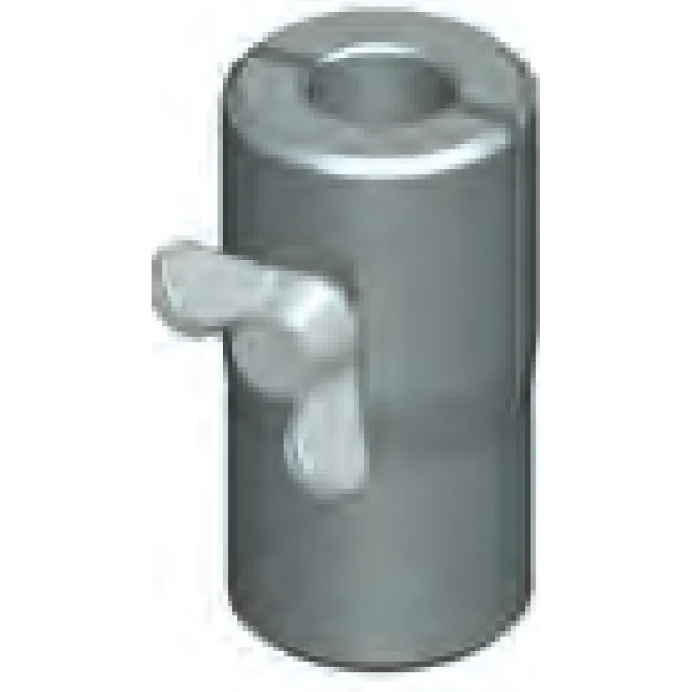 Plastic attachment for traffic cones to secure warning signs