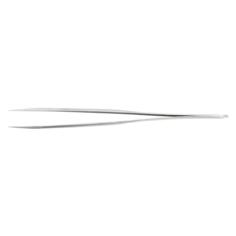 Precision tweezers with pointed tips for standard applications