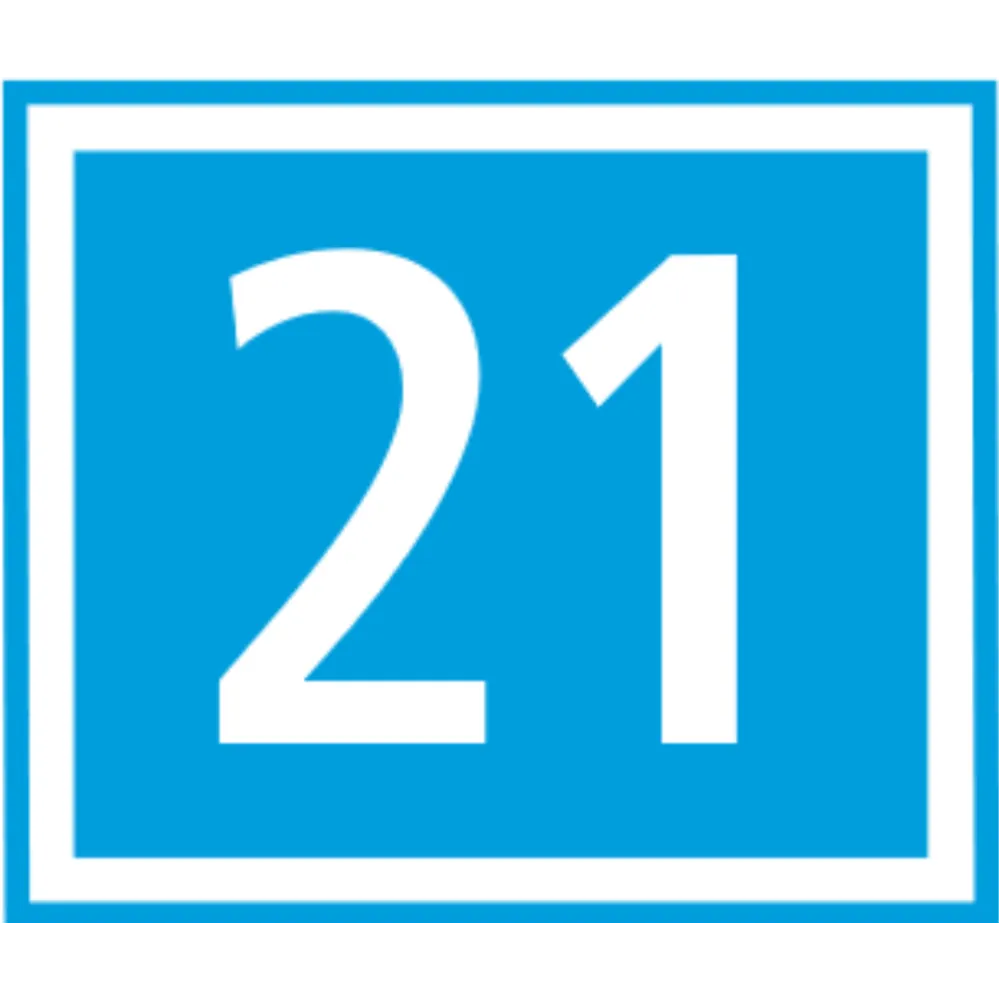 4.57 Number sign for main roads