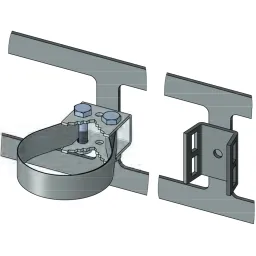 Other fastenings for flat iron frames
